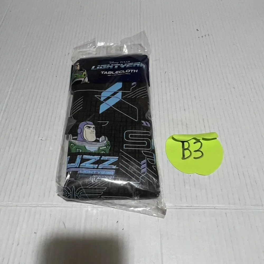 Disney Buzz Lightyear Tablecloth Black 52in X 70in Pixar Party Supply New